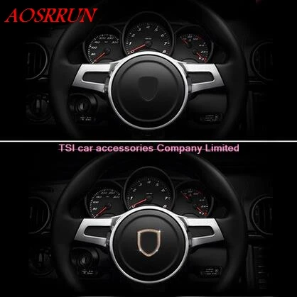 

Steering wheel decorative sequins modified car decoration 3D sticker for Porsche macan S turbo cayenne Panamera S 911 Boxste