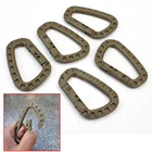 5pcs карабин d-образное кольцо для ключей детская пустышка на цепочке крючок Пластиковый Карабин, крючок Открытый Кемпинг Пеший Туризм пряжки оснастки Аксессуары для скалолазания