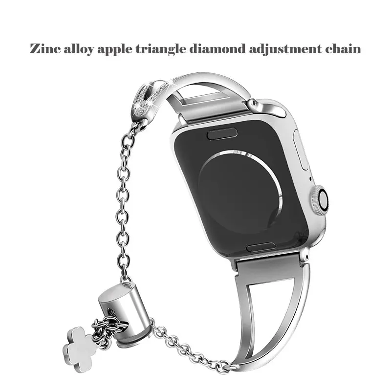 UTHAI A10 For Apple Watch1/2/3/4 watch iwatch hollow triangle metal stainless steel strap Watchbands | Наручные часы