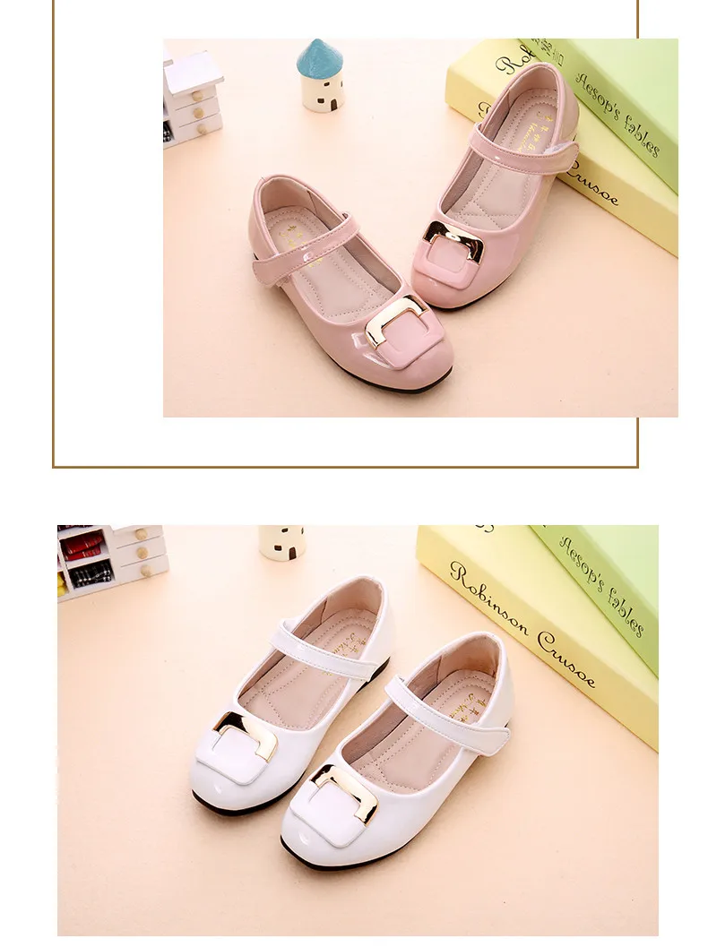 Модные осенние новые вечерние туфли для девочек; chaussure; туфли принцессы Liang Pi на плоской подошве; Детские свадебные туфли; школьные мягкие лоферы из искусственной кожи