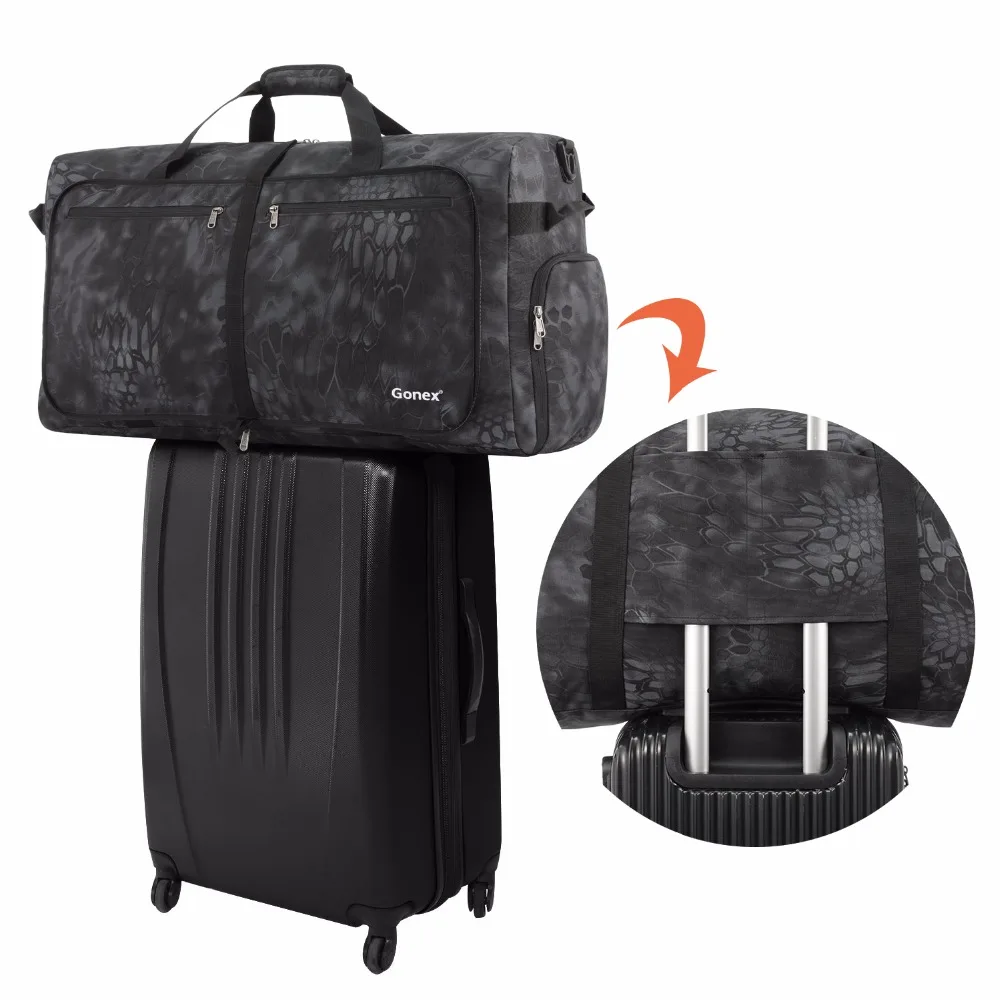 Gonex 100L Cordura дорожная сумка для путешествий Складная сумка для багажа удобная сумка на плечо Тактическая Военная стильная деловая походная спортивная сумка