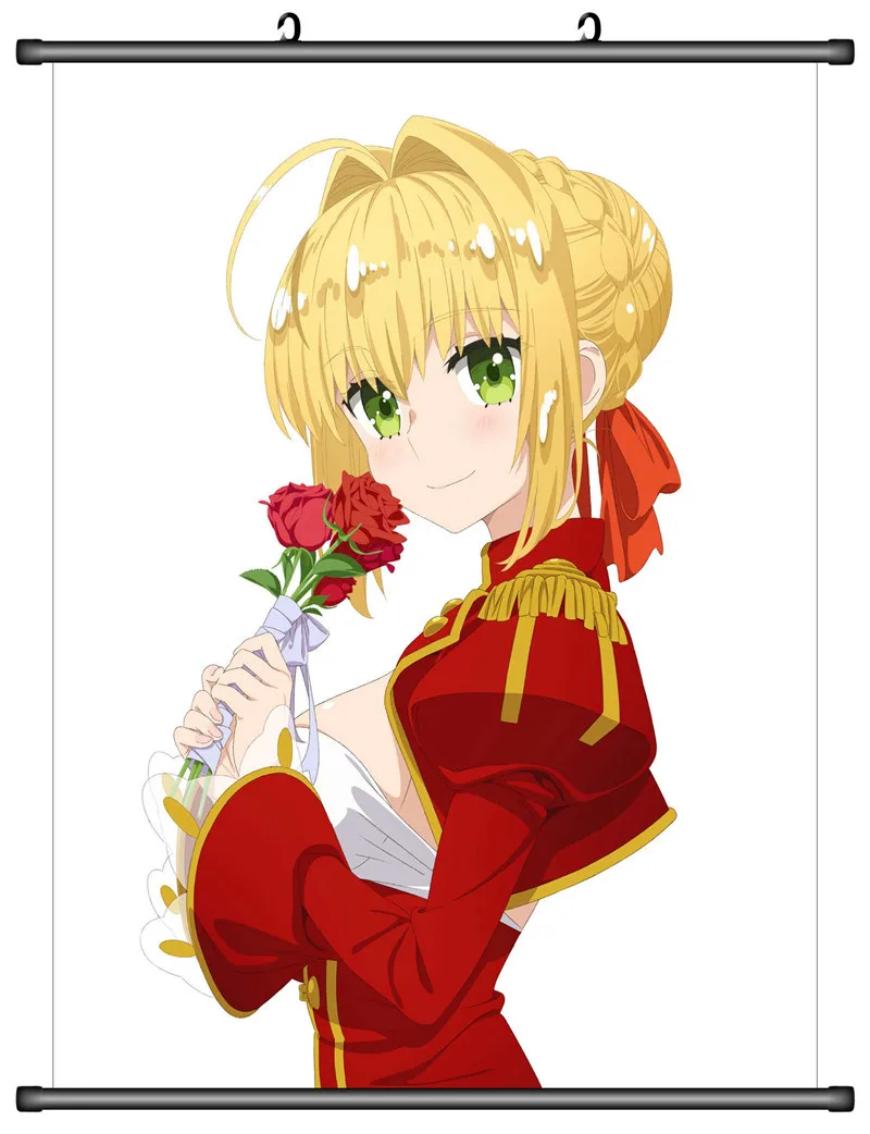 

Japanese Decorative Picture Anime Fate/EXTRA Fate/Grand Order Nero Claudius Caesar Red saber Home Decor Wall Scroll Poster