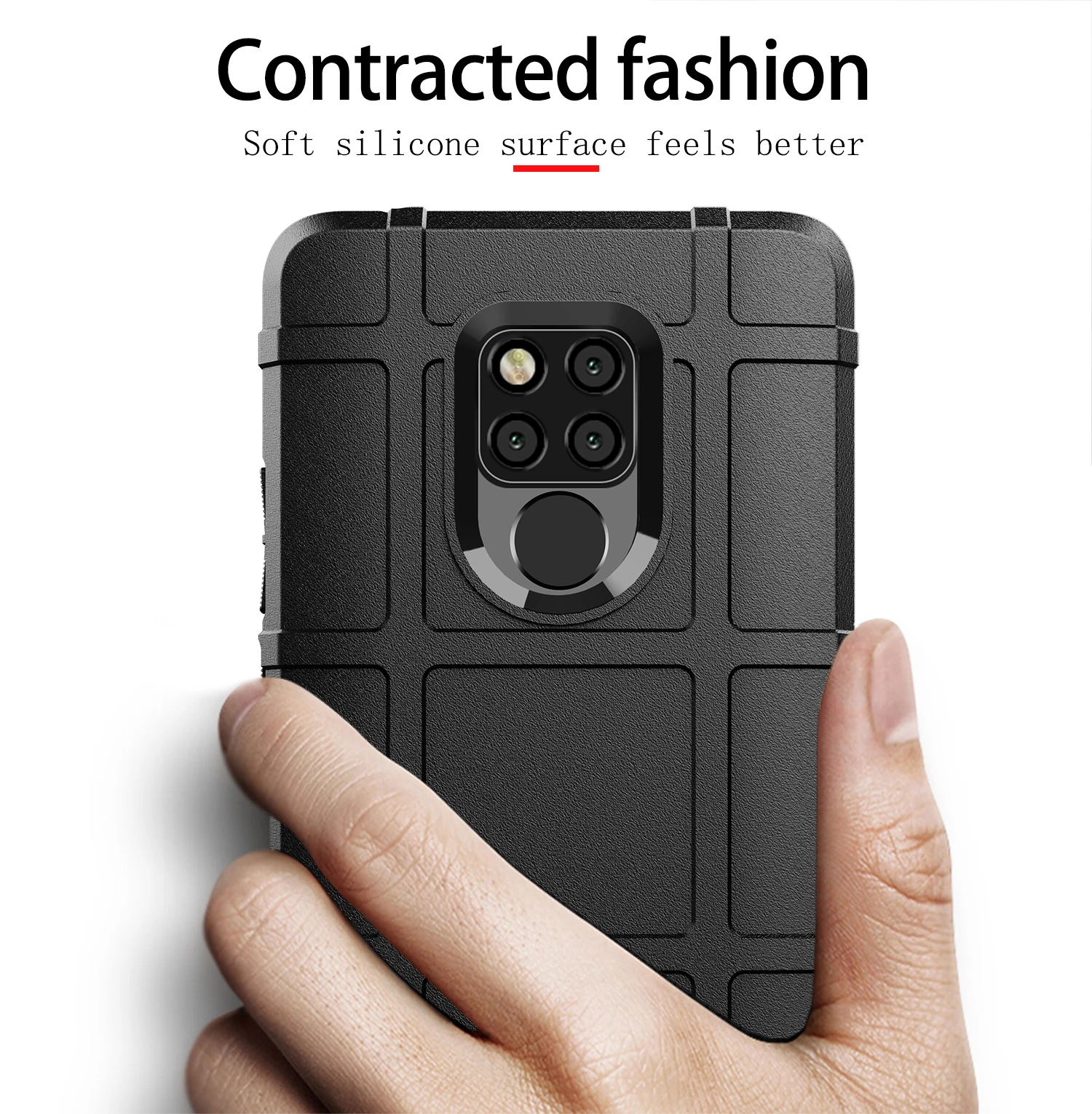 Силиконовый чехол из углеродного волокна для телефона Huawei Mate 20 X прочный