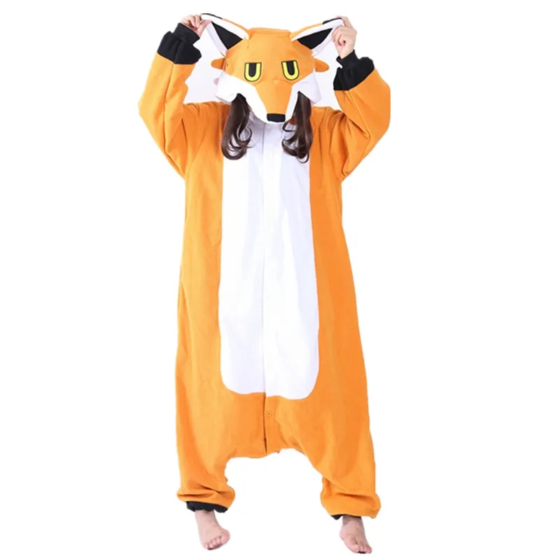 

Mr Fox Onesies Adults Men Women Halloween Christmas Carnival Party Fleece Unisex Cosplay Kigu Costumes Jumpsuit