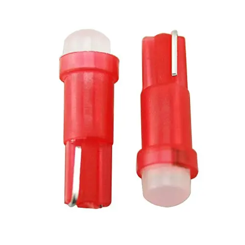 10 шт. T5 Светодиодная лампа COB SMD W1.2W для салона автомобиля Приборная панель