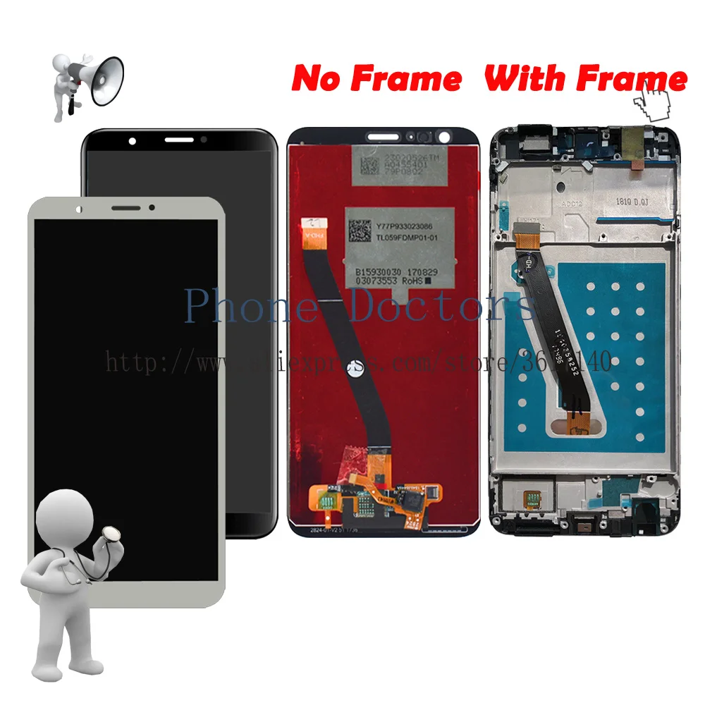 

5.65'' Full LCD DIsplay + Touch Screen Digitizer Assembly + Frame Cover For Huawei Nova Lite 2 FIG-LA1 ( not for Nova lite )
