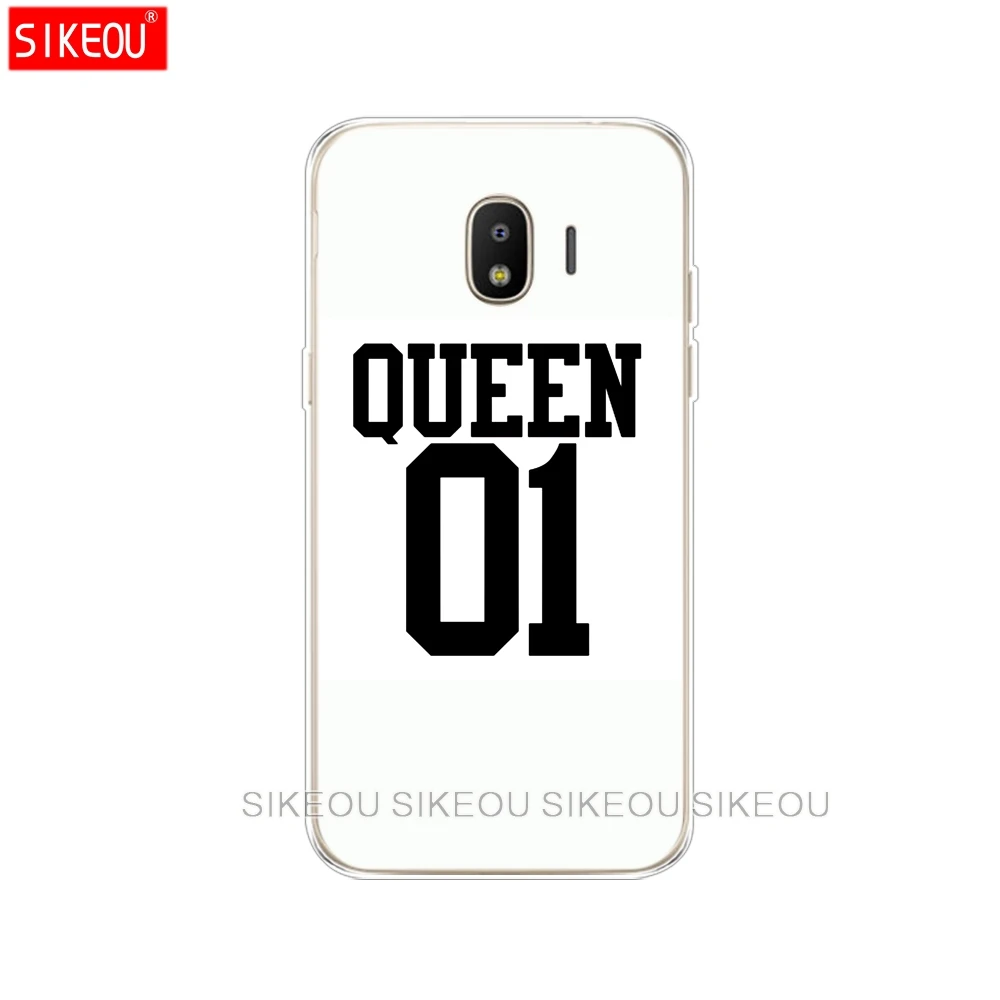 Силиконовый чехол для телефона Samsung Galaxy J3 J5 J7 2017 J330 J530 J730 PRO j2 2018 king queen couple|Бамперы| |