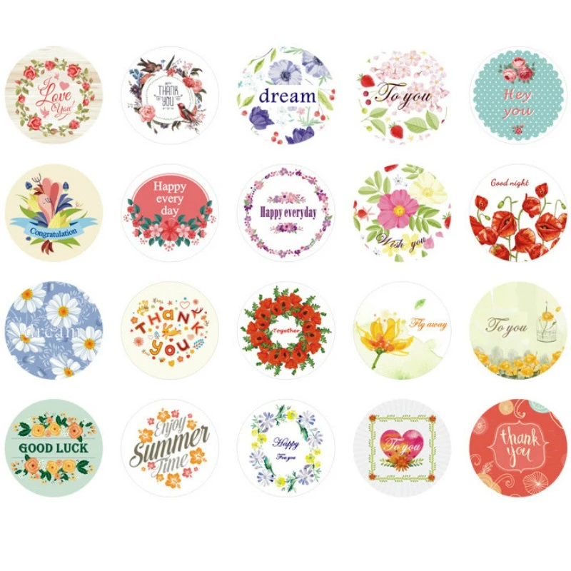 38pcs Creative Cute Colorful Flower Mini Paper Sticker Decoration Diy Ablum Diary Scrapbooking Label Kawaii Stationery | Канцтовары для