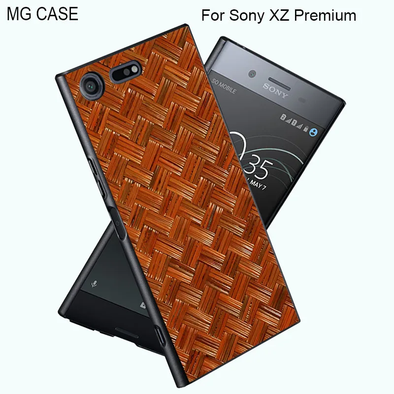 Милые деревянные зерна дерево лаковой чехол для sony XZ Премиум Xperia XA1 X XA Bamboo