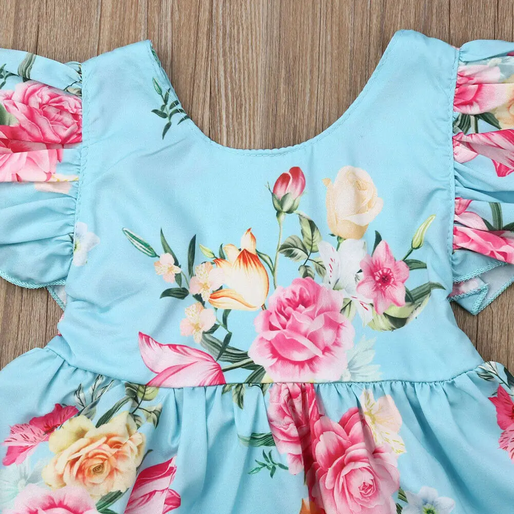 Дети детская одежда принцессы для девочек цветы вечерние Туту платье с фатиновой