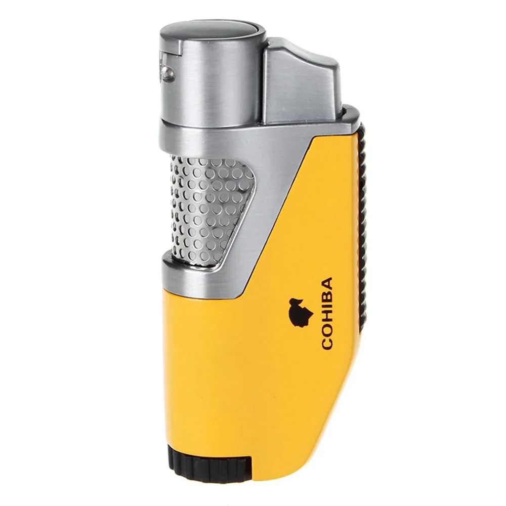 COHIBA Высококачественная ветрозащитная зажигалка, фонарь, многоразовая надувная зажигалка, зажигалка, газовый фонарь, зажигалка