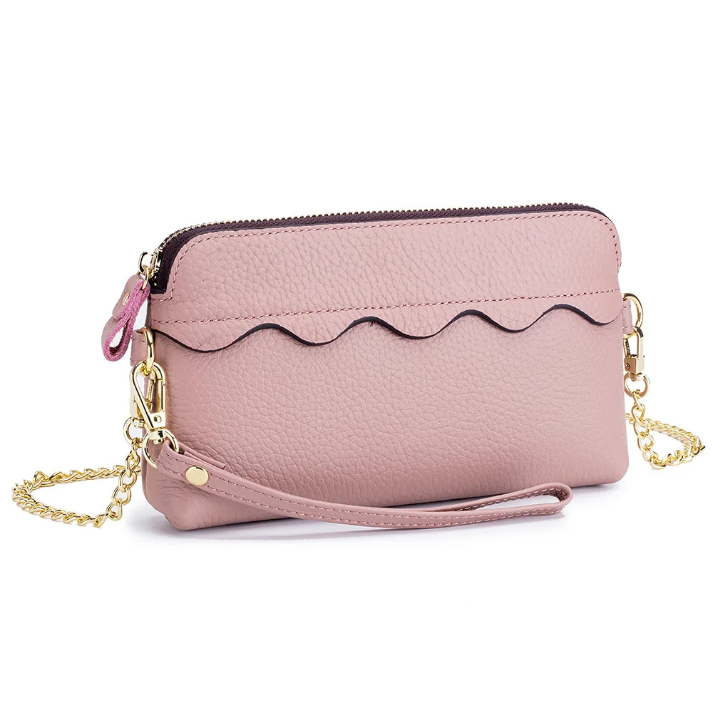 Женская маленькая сумка мессенджер из натуральной кожи модная через плечо с