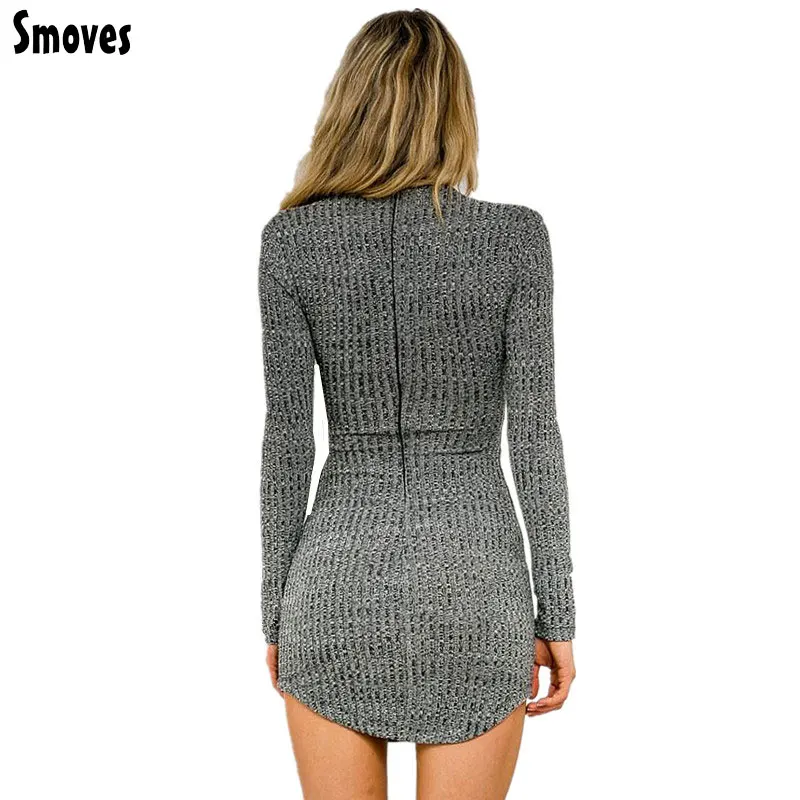 Colysmo женское осеннее трикотажное сексуальное платье карандаш с длинными