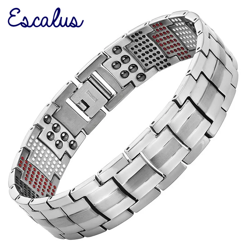Мужской браслет Escalus модный титановый с ионами|red bracelet|bracelet designerdesigner bracelet |