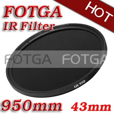 Оптовая продажа ИК фильтр 43 мм 950nm инфракрасный рентгеновский для DSLR DVD DC