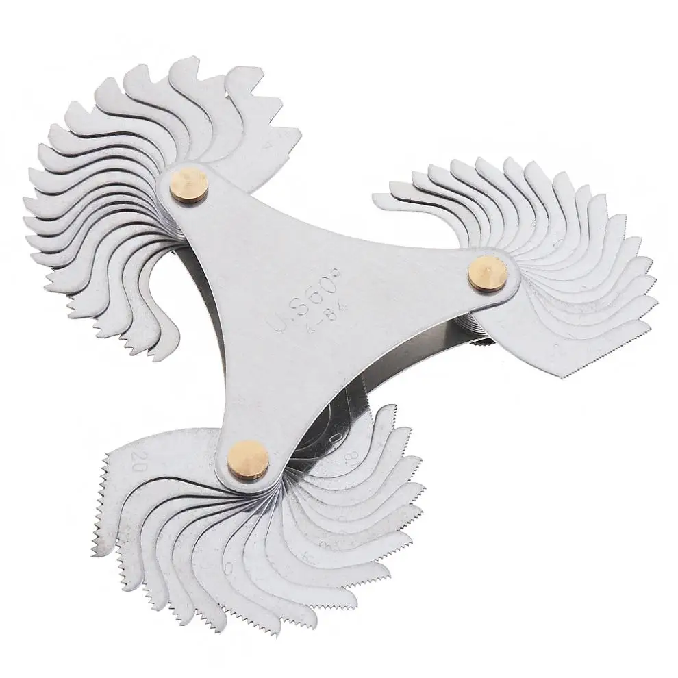 51pcs/set US Specification Thread Gauge Screw Pitch with Blades Range 4-84 for Industrial Measurement | Инструменты