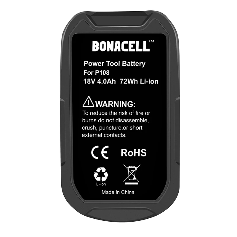BATTOOL P108 18 в 4.0Ah литий-ионная аккумуляторная батарея для Ryobi 18-вольт ONE+ P102, P103 P104, P105, P106, P107, P108