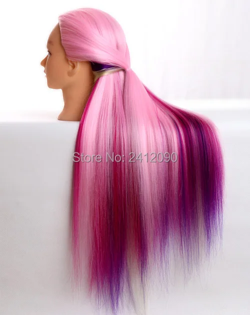 4 вида цветов смешанные цвета голова манекена для косметологии профессиональная