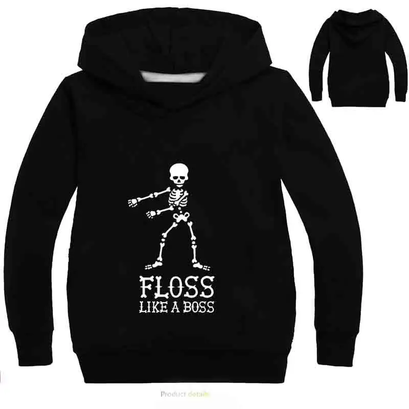 

Z&Y 2-14Years Floss Like A Boss Funny Dance Graphic Print Hooded Boys Hoodies Kids Sweatshirt Girls Casual Pullover Outwear Top