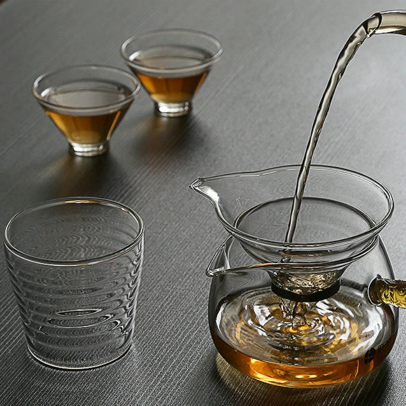 Стеклянный чайный фильтр King Tea Mall для фильтрации GongFu Cha Flower Puerh чай Темный чайные