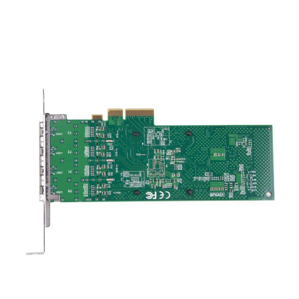 82580 чипсет 1G Ethernet серверный адаптер (NIC) четырехъядерный SFP порт PCIE 2 0 такой же как