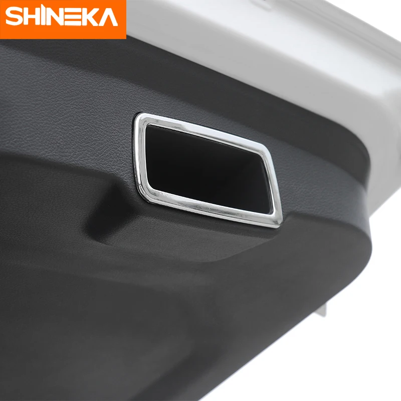 SHINEKA ABS 2 шт./компл. накладка на заднюю дверь автомобиля с внутренней ручкой