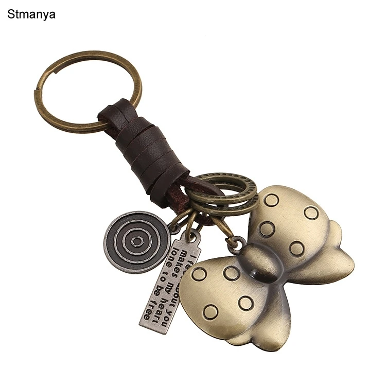 Бабочка брелок для мужчин и женщин в стиле панк форме бабочки Высокое качество