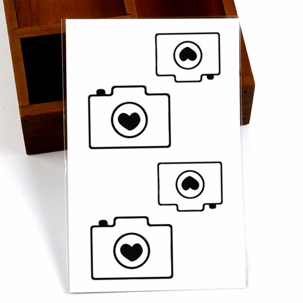 SHNAPIGN черная фотовспышка для камеры стикер татуировки 10 5*6 см маленькая