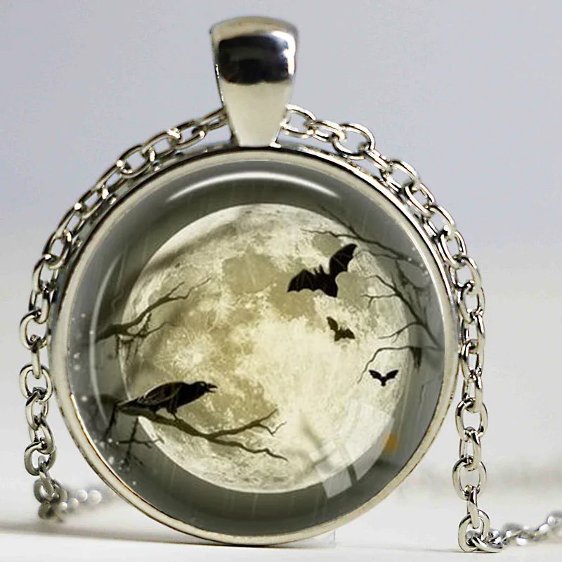 Серебряное ожерелье с вороной подвеской в виде птицы ювелирные изделия черной