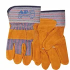 Перчатки рабочие из воловьей кожи и хлопка, прочные, Сертифицированные CE