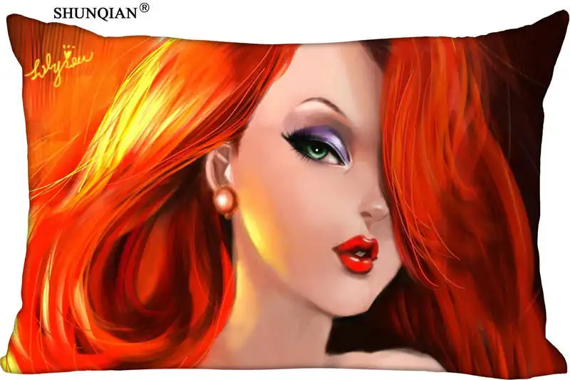 Лидер продаж симпатичный прямоугольный Чехол Подушка с изображением Джессики