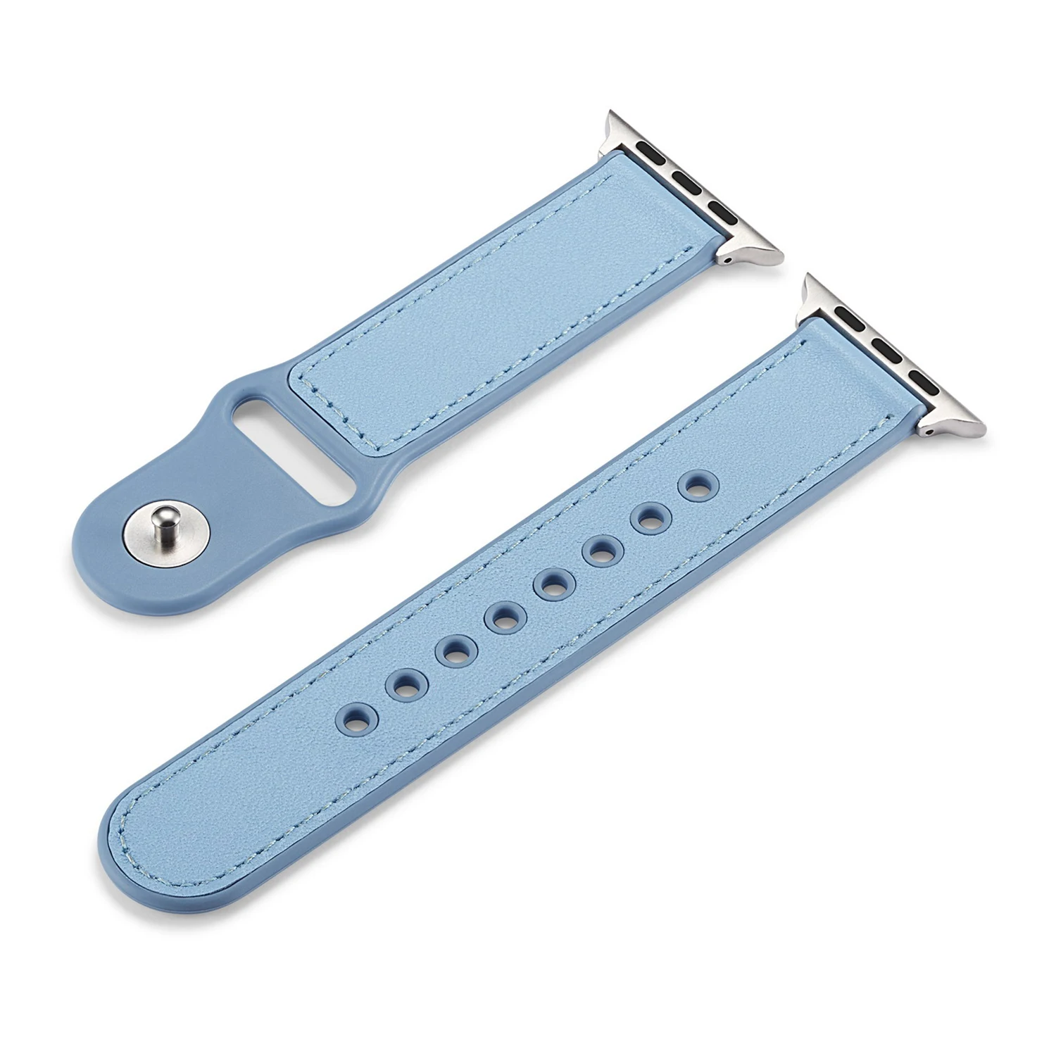 Кожа+ силикон correa для Apple Watch 4 ремешок 42 мм 38 мм 44 мм 40 мм браслет iwatch Band 3 2 аксессуары