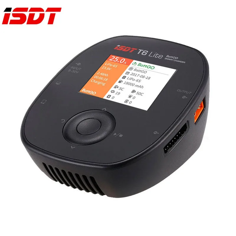 ISDT T6 Lite 600 Вт 25A интеллектуальное умное зарядное устройство для 2 S-6 S Lipo батареи RC модели аксессуары для питания VS T8 Q6