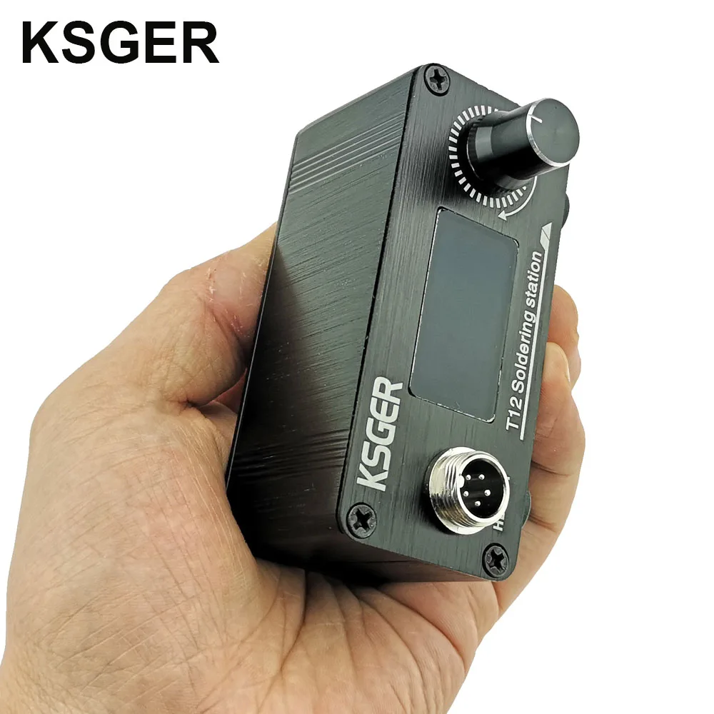KSGER мини T12 паяльная станция STM32 V2.1S OLED DIY Быстрый нагрев сварочные инструменты FX9501 ручка из алюминиевого сплава T12 железные наконечники