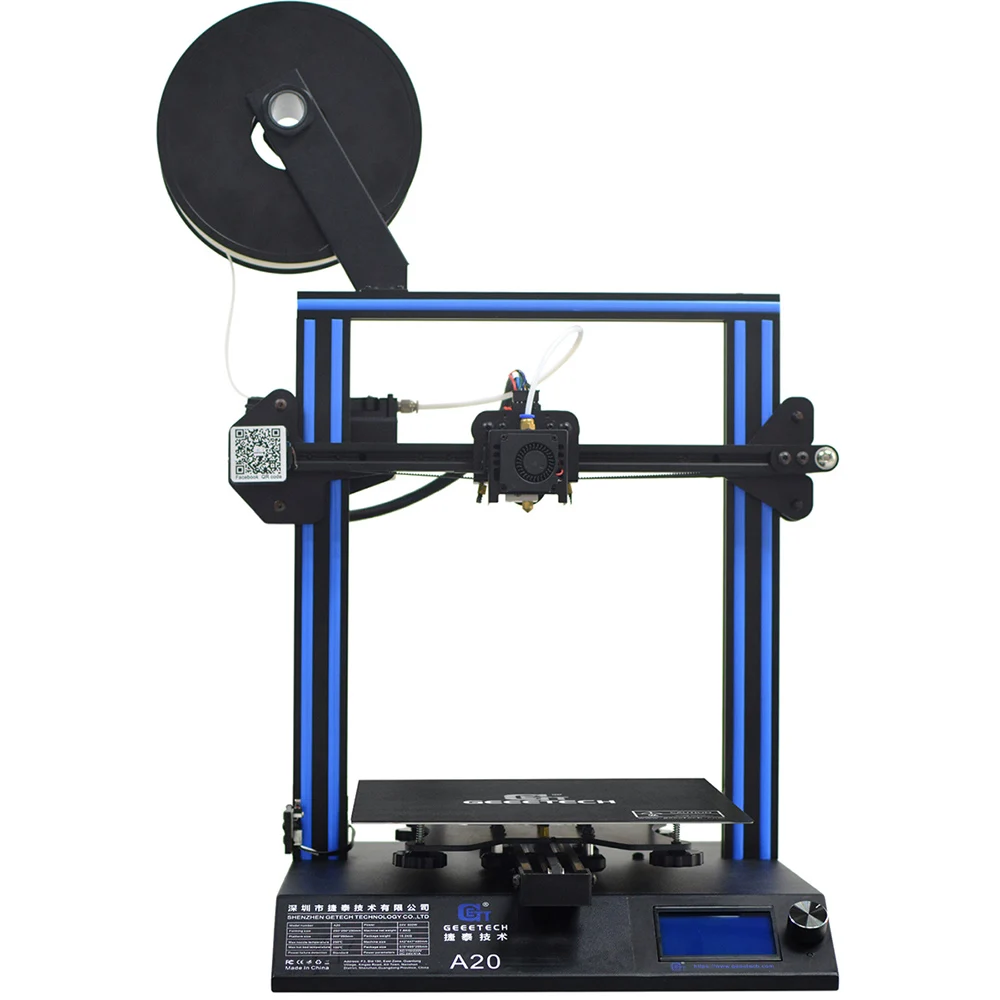 Geeetech A20 3D Printer with 255×255×255mm Build Volume and Break-resuming Capability, Quick Assembly DIY kit