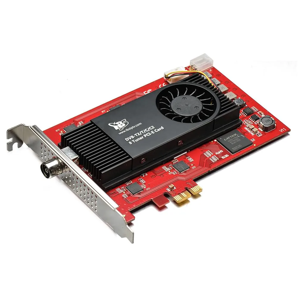 TBS6209 Octa 8 тюнер DVB T2 C2/T/C/ISDB T PCIe карта для наземного и кабельного ТВ|Спутниковое ТВ| |