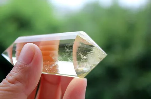 24 Стороны VOGEL Стиль цитрин кварца кристалл DT палочка ТОЧКА исцеления 75 г|quartz crystal