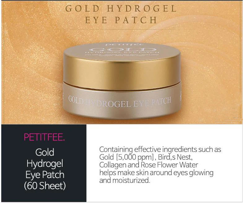 Патчи для глаз PETITFEE коллагеновые маски сна набор из 3 предметов (Premium Gold &amp EGF + Spot