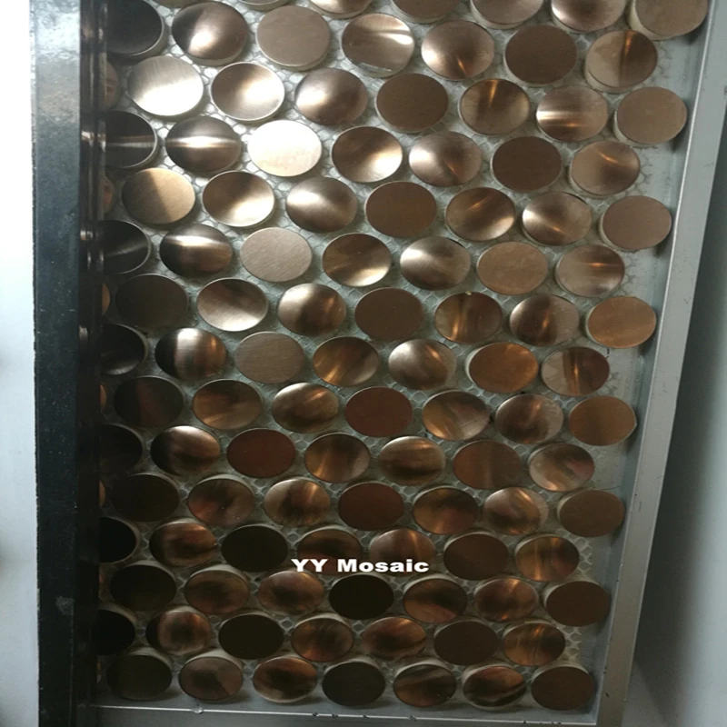 3 цвета Круглый Монета современный Стиль Нержавеющая сталь металлическая