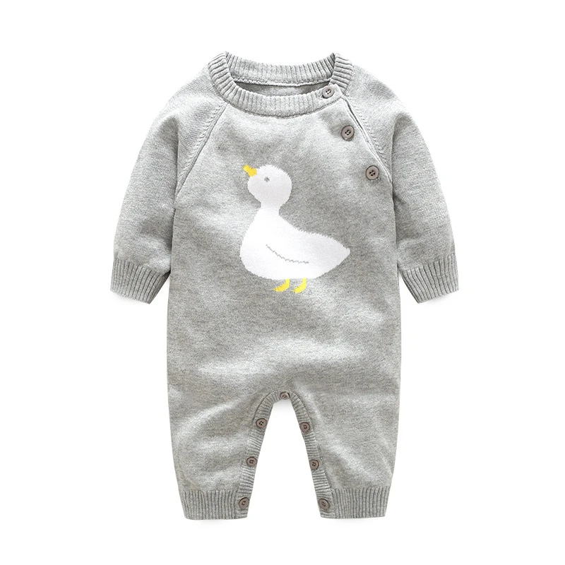 Детские комбинезоны Зимняя одежда для альпинизма с рисунком утки Теплые