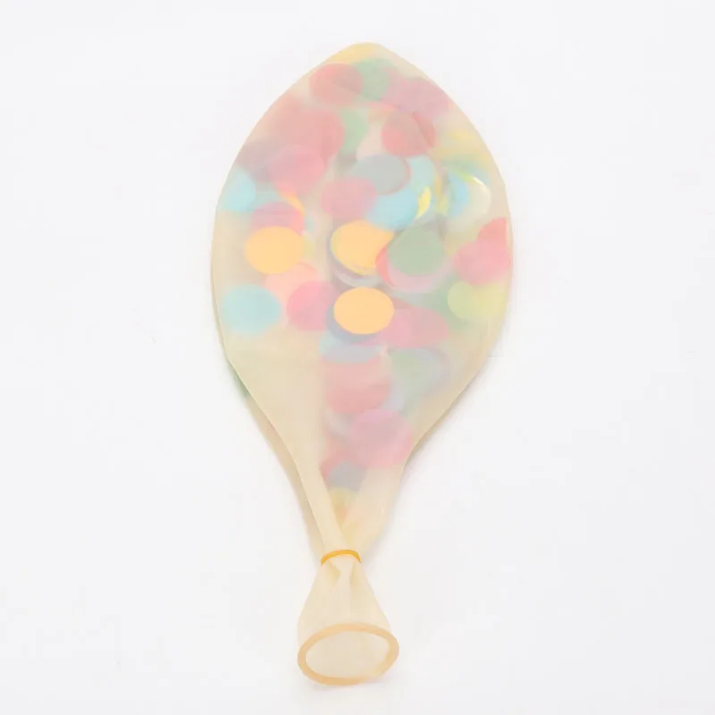 multicolor confetti 36 дюймов круглый латексный гигантский воздушный шар "Конфетти" тюль большие плотные воздушные шары воздушный день рождения год Рождественские Свадебные украшения - Цвет: multicolor confetti
