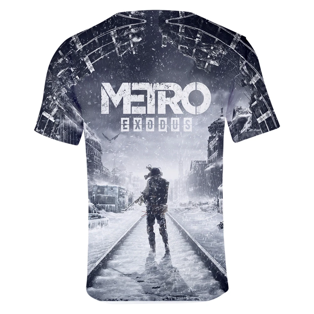 Горячая игра Мода 3D печать Metro Exodus футболки для мужчин/женщин летние шорты рукав o