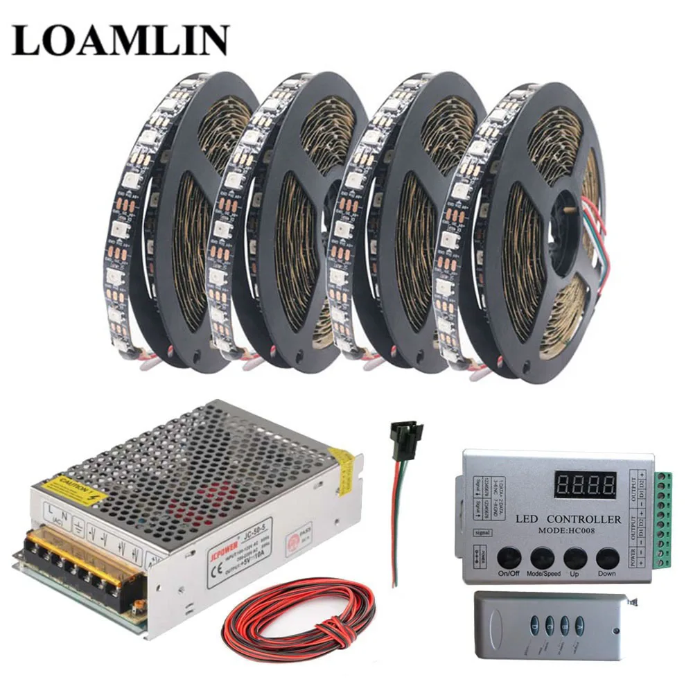 WS2812B WS2812 RGB Светодиодная лента HC008 Программируемый светодиодный контроллер