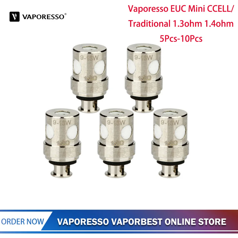 5 шт. 10 оригинальная вапорессо EUC Mini CCELL мини традиционная катушка головка 1.3ohm 1.4ohm