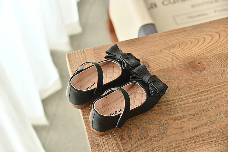 Autumn New Kids Shoes Children leather Princess Shoes For Wedding Baby Girls Party Shoes 1-6 Year Old Golden Silver Black