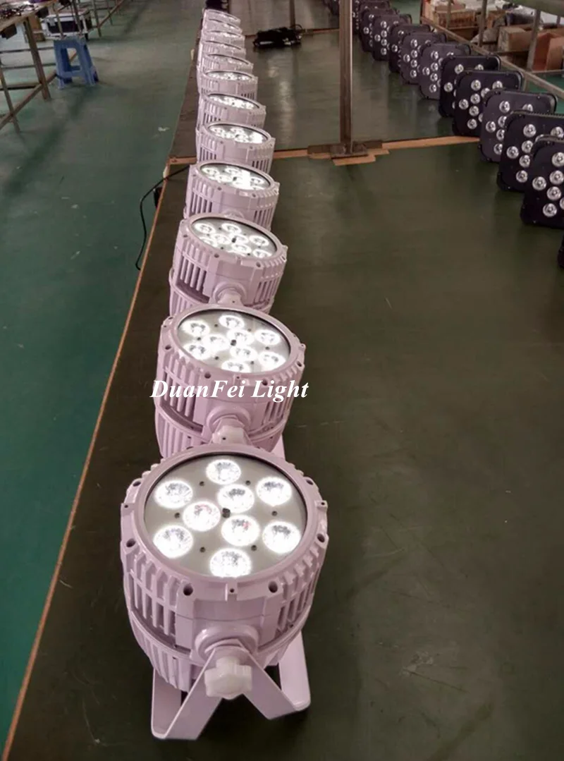 24 lot Waterproof par 64 led 9x18w rgbwa+uv battery wireless can outdoor wedding uplightings | Освещение
