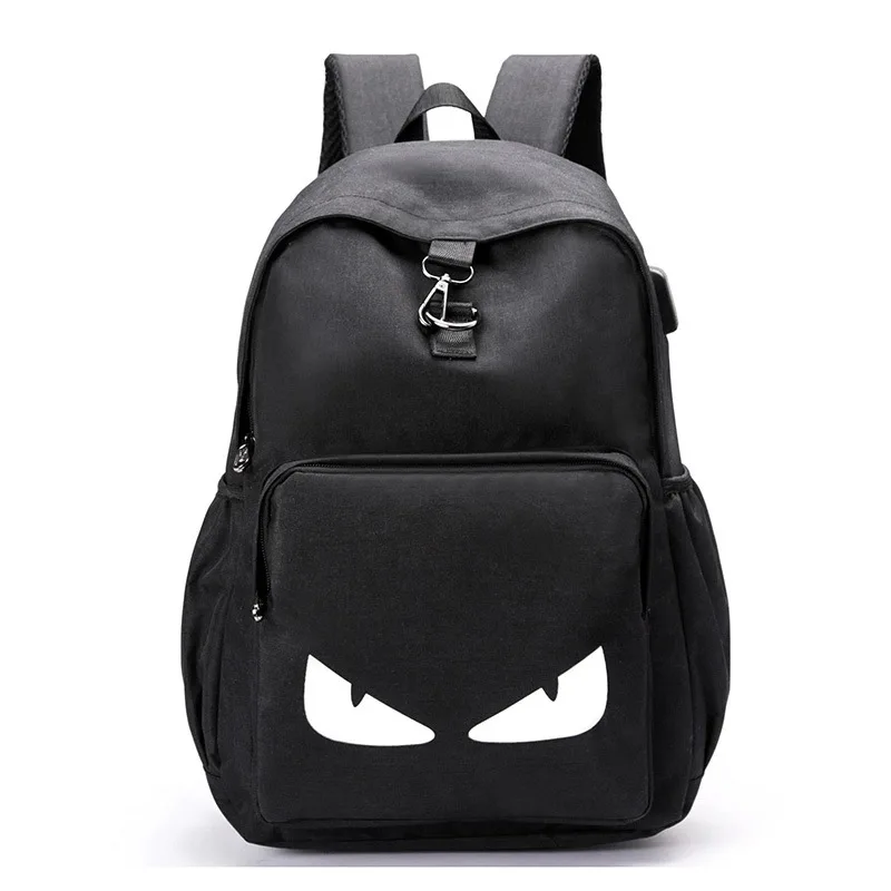AUGUR Модные мужские рюкзаки черный Оксфорд Back Pack зарядка через Usb маленький