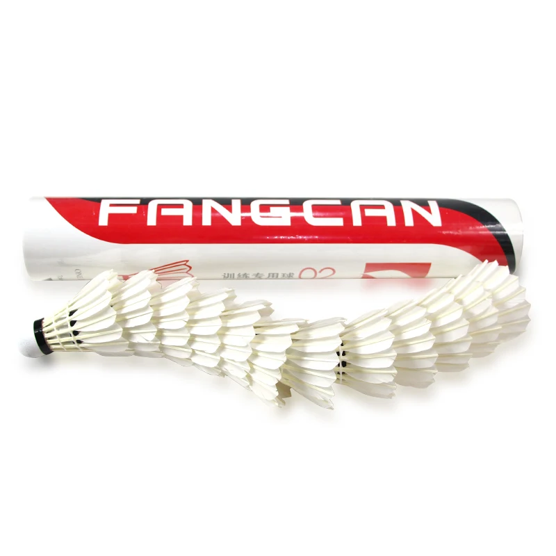 

1 Tube FANGCAN Cigu Duck Feather Two Piece Cork Durable Training Badminton Feather Shuttlecock Badminton Ball for Practice