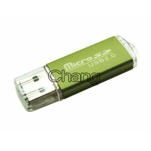 Лучшая цена новый портативный адаптер USB 2 0 устройство чтения/записи карт памяти