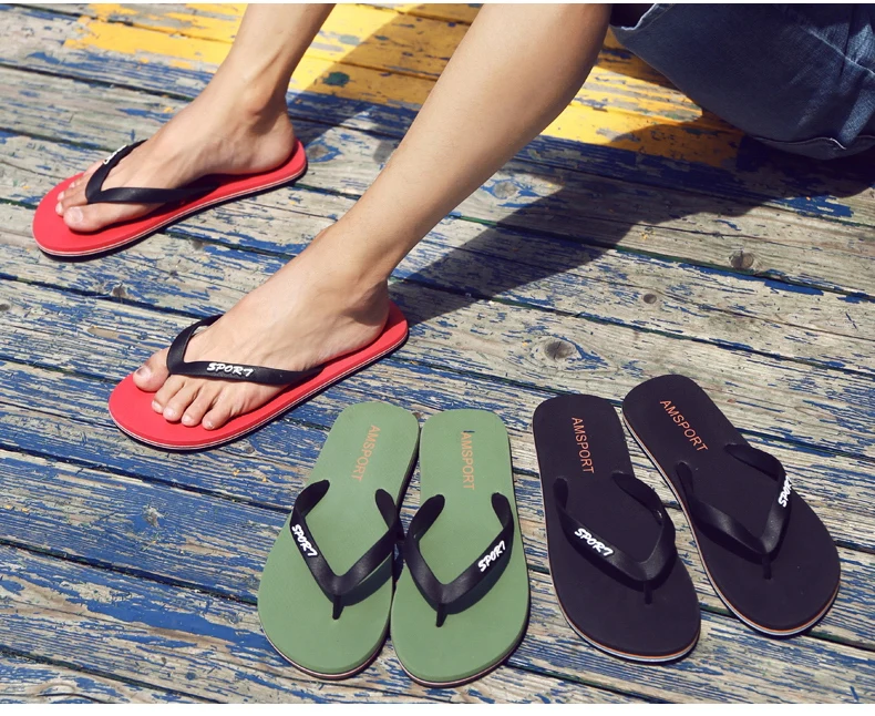 Chinelo Masculino Sandalias Hombre Erkek Terlik Ayakkabi; мужские вьетнамки с двойным сочетанием; уличные повседневные красивые тапочки Eva